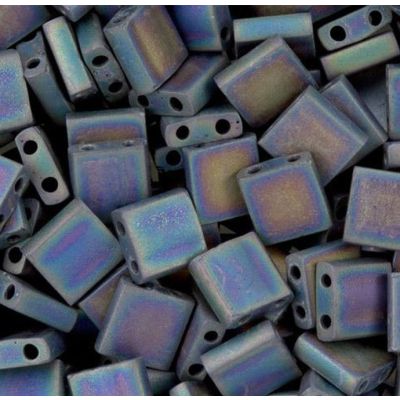 Miyuki Tila 5x5mm Negro AB Opaco Mate (TL401FR)