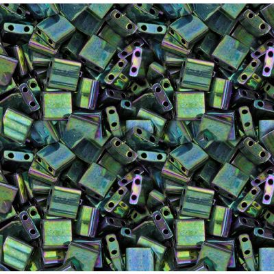 Miyuki Tila 5x5mm Verde AB Metalico (TL468)