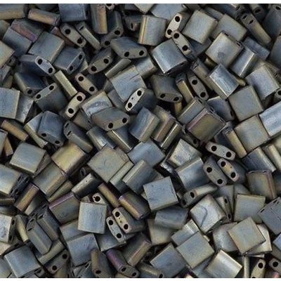 Miyuki Tila 5x5mm Gris Plateado Mate Metalico AB (TL2002)