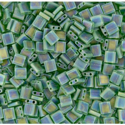 Miyuki Tila 5x5mm Pistacho Transparente Mate AB (TL146FR)