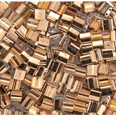 Miyuki Tila 5x5mm Cristal Capri Gold (TL4553)