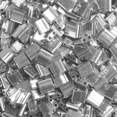 Miyuki Tila 5x5mm Plateado Baño en Paladio (TL194)