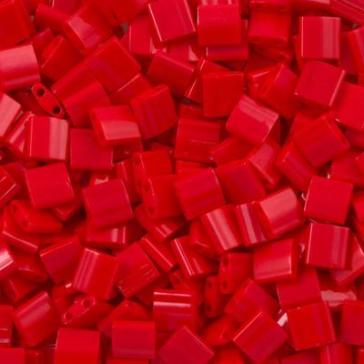 Miyuki Tila 5x5mm Opaco Rojo (TL408)