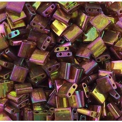 Miyuki Tila 5x5mm Dorado Topaz Metalico AB (TL301)