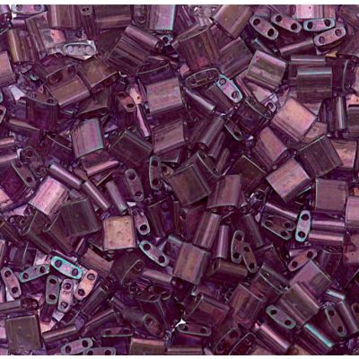 Miyuki Tila 5x5mm Amatista Metalico Lustro Dorado (TL316)