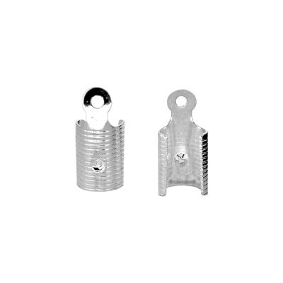 Terminal Latón Plateado Maleta Interno 12x5mm. Venta por 24 Unidades