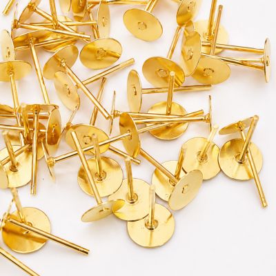 Herraje Topo Acero Inoxidable 304 Base Plana 8mm Baño Dorado. Venta por 72 Unidades
