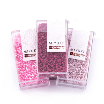 Miyuki Delica® N.11  kit Rosa Atemporal (DB1335 - DB1534 - DB2353). Venta por paquete (10gr por tarro)