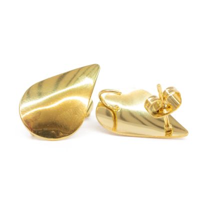 Topo Gota Acero Inoxidable Baño Dorado Argolla Abierta 19 mm. Venta por 2 Unidades