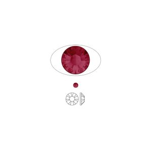Cristal Swarovski® SS16 Plana Pega Calor (2038) 3.8-4mm Ruby