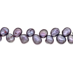 Perla Cultivada Nugget Hoja Violeta DP01 PE0113 6-7mm. Sarta por 40cms