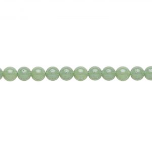 Bola Lisa 4mm Cuarzo Aventurina Verde (Natural) Sarta por 40cms