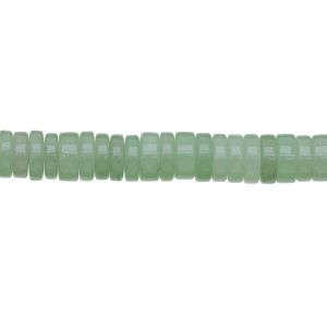 Rondela Disco 8x4mm Aventurina Verde (Natural). Sarta por 40cms
