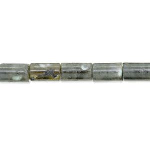Tubo Cilindro Labradorita (Natural) D0513 8x13mm Sarta por 40cms