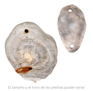 Drusa Bruto 30-80mm Chalcedonia Rosada (Natural) 2 Perforaciones. Venta por Unidad