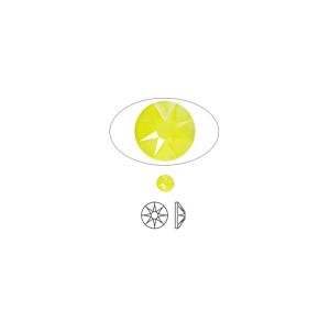 Cristal Swarovski® SS30 Plano Sin Pega (2088) 6.5mm Electric Yellow
