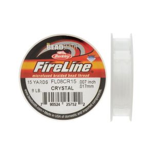 Fireline® Cordon pre-encerado trenzado de polietileno 0.17mm. 8Lb. Rollo por 13 Metros 15 yardas