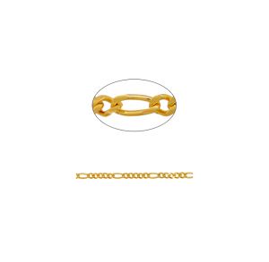 Cadena Goldfilled Brasilero Ovalo 2x4 4mm. Venta por Metro 5.5g aprox