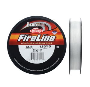 Fireline® Cordon pre-encerado trenzado de polietileno 0.2mm 6Lb. Rollo por 114 Metros 125 yardas