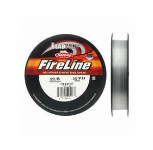Fireline® Cordon pre-encerado trenzado de polietileno 0.07mm. 2Lb. Rollo por 45 Metros 50 yardas