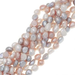 Perla Cultivada Nugget Multicolor 8-9mm. Sarta por 35cm
