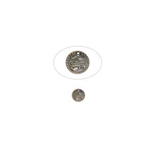 Moneda Labrada Laton Tauro Cobre 13.5mm. Venta por 6 Unidades