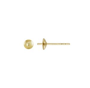 Topo Conico 4mm Pin Goldfilled 1420 (14kt). Venta por 2 unds